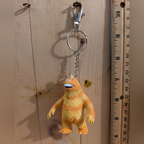 Orange and Yellow Monster Keychain - Picture 1 of 4